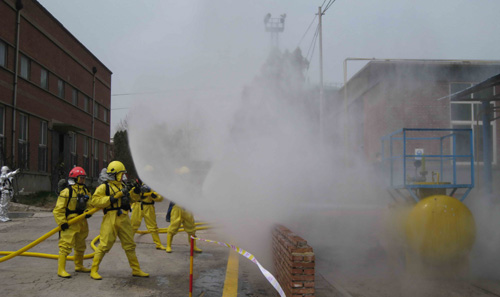 濟南市舉行應急救援實戰演習