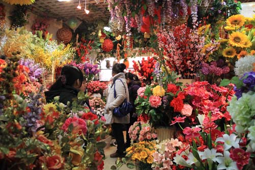 濟南市年貨市場紅紅火火<BR>