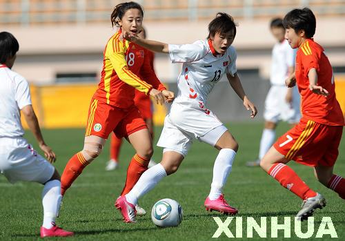 女足奧運熱身賽在青島舉行 中國勝朝鮮