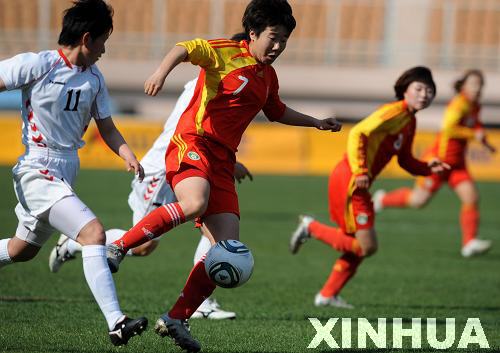 女足奧運熱身賽在青島舉行 中國勝朝鮮