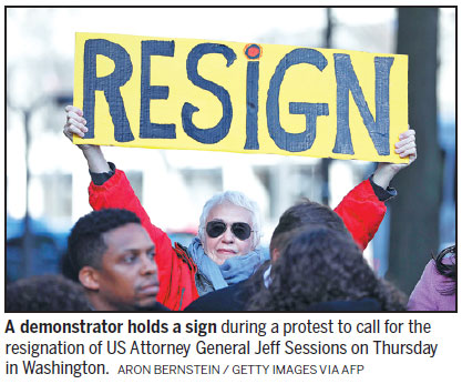 Trump slams 'witch hunt' over Sessions