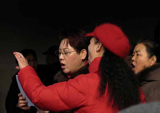 Folk art gathering at Temple of Heaven