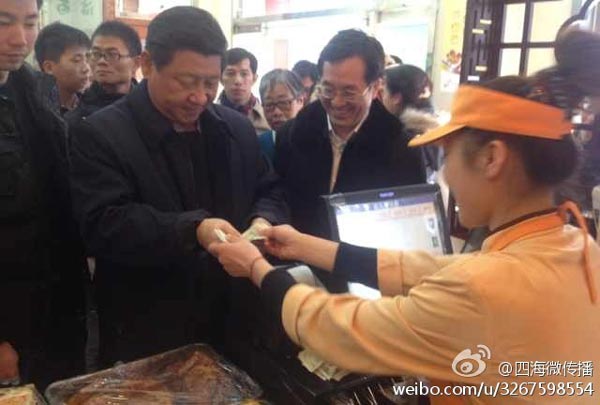 習近平買包子，海外網友熱情點贊