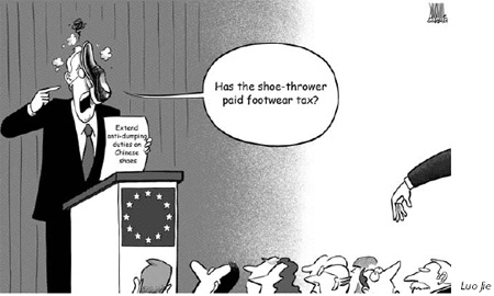 EU and Chinese shoe