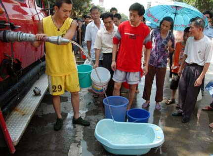 Bilis affects water supply in Shaoguan