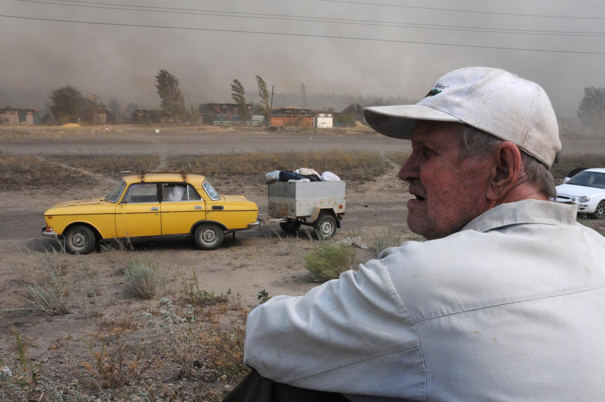 Lingering drought causes fire in Russia