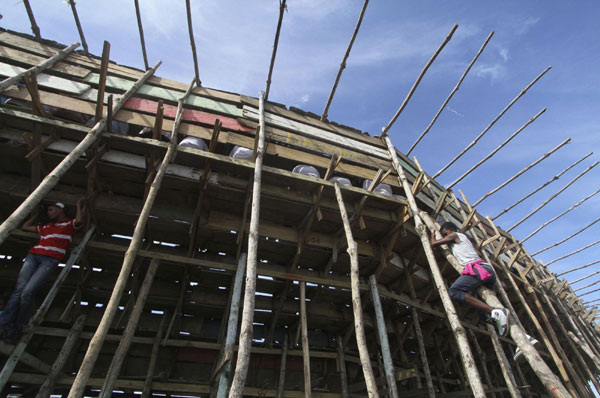 Traditional bullfight in Colombia