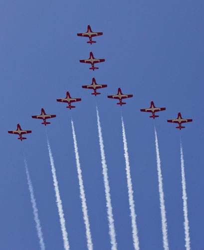 High-flyers put on a show