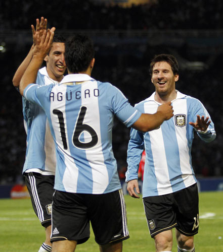 Messi-inspired Argentina come to life with 3-0 win Messi-inspired Argentina come to life with 3-0 win