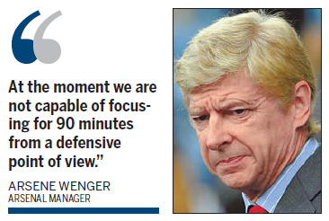 Gloomy Wenger bemoans 'terrible' Arsenal effort Gloomy Wenger bemoans 'terrible' Arsenal effort