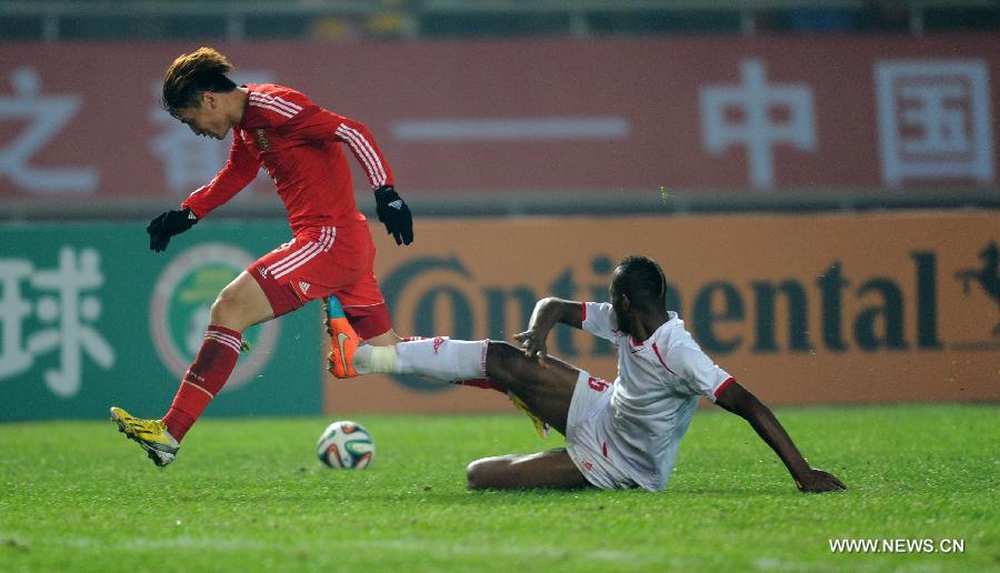 China draws 0-0 with Palestine at CFA Cup