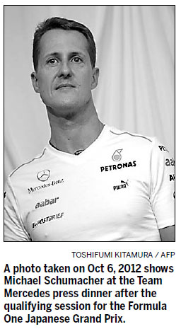 Cautious optimism over Schumacher 'showing progress'