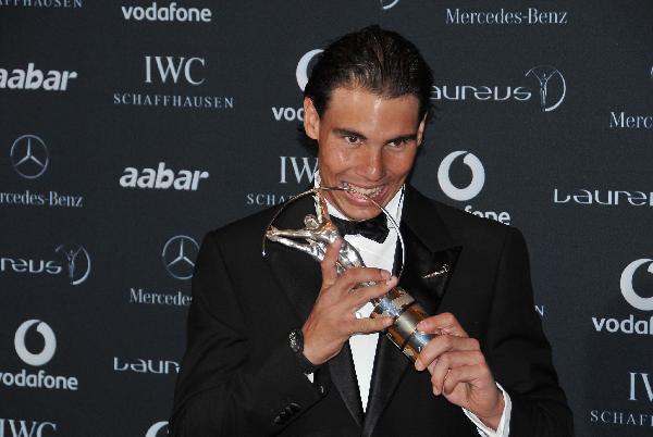 勞倫斯世界體育獎：納達爾榮膺最佳男運動員獎