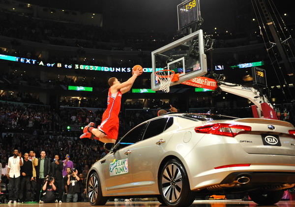 全明星扣籃大賽格里芬飛躍汽車(chē)奪冠