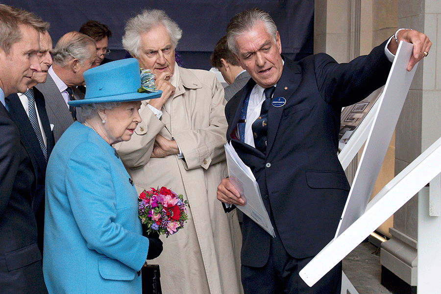 Queen Elizabeth visits new town Poundbury