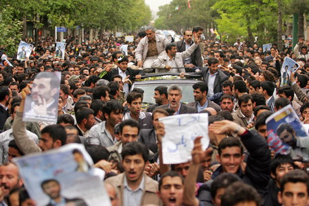 Iran President attacked by tear gas