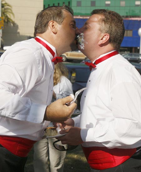 Groups marks anniversary of gay marriage