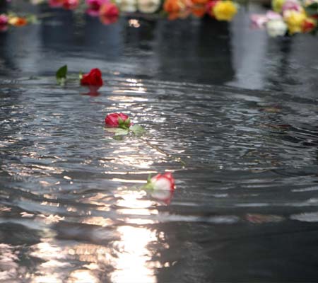 Eighth anniversary of 9/11 marked in rain
