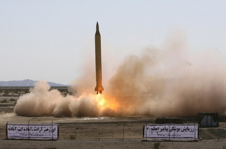Iran test-fires long-range missile