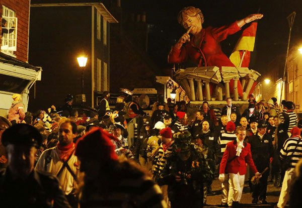 Bonfire night celebrations in England