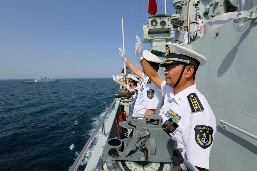 Chinese navy convoy fleet starts global tour