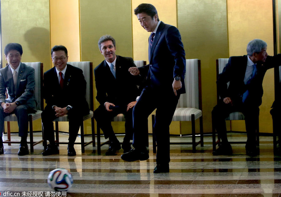Politicians put best soccer feet forward