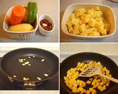 三色家常菜 宮爆土豆丁