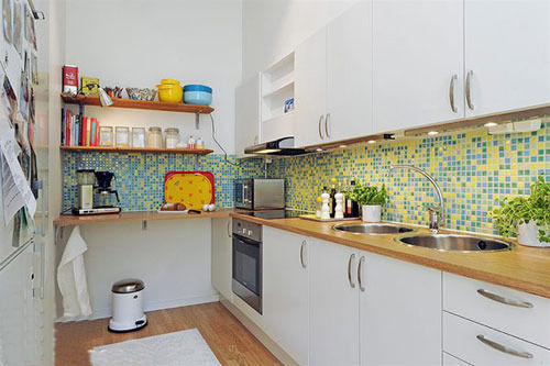 白色廚房櫥柜 家中演繹美味情緣