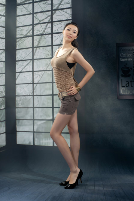 世界旅游形象大使王旭艽浪漫情人節(jié)寫真