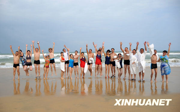 北川20對新人海南免費歡度蜜月之旅[組圖]